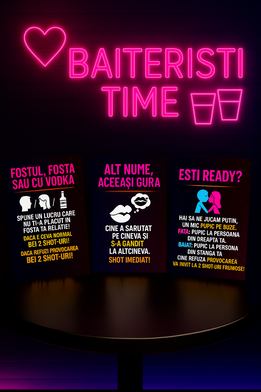 BaiTeRisti – Varianta Originală, perfect pentru petreceri, cabane, Revelion si cadouri, +18